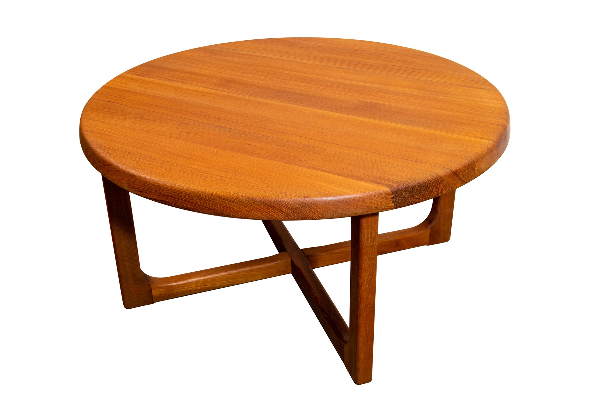 SOLD- Teak Round Coffee Table by Niels Bach – Kjaerlund